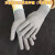 忽风高品质劳保尼龙无尘化纤工作电子厂食品厂礼仪防护打包手套 白色露三指手套(通用码 12双) M
