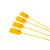 飞尔（FLYER）一次性标签扎带 物流封签扣 塑料封条 黄色 22×400mm 100条/包