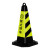 斯铂格 反光路锥 雪糕筒路障柱隔离墩 交通安全锥 标识警示设施 斜纹警示红白4斤 BGT-32