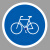谋福 交通标志指示牌 安全道路标识牌可定制 非机动车行驶-贴反光膜写真(平板钉墙款)