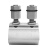 西勒 铝合金管卡 CLE50-240 双头螺母 (银色) 50-240mm² 单位:个