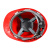 舜选 安全帽 ABS型 透气舒适 工地建筑工程安全头盔 V字型 红色【可定制印字】