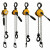 KACC牌迷你型手扳葫芦链式紧线器便捷式手搬葫芦手板手摇葫芦 原装0.75吨*1.5米