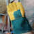 久聚和焊兽牛皮电焊手套焊工手套耐磨工业防烫耐高温度焊接手套 绿色 加厚耐高温500度 XL