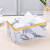 卫洋WYS-1464  皮质纸巾盒  金边大理石纹 桌面餐巾纸收纳盒酒店客房抽纸盒