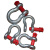 普霖乐 精品G209弓形美式卸扣吊装合金钢锁扣D型卡口马蹄吊环钢丝绳 3.25吨 
