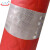 天意州 道路橡胶反光路锥 交通警示锥   橡胶+EVA材质（总高93㎝底座44*44㎝）红白 