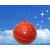 京臣定制热卖全新加厚塑料浮球航道隔离皮划艇龙舟赛消防演练警示线浮 红色球径10x10cm泡沫球
