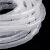 冰禹 PE塑料缠绕管 电线线束保护带绕线管 白色6mm*15米 BYH-288