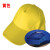 广告帽厨房防油烟帽卫生帽劳保车间工作帽鸭舌厨师帽头部防护 黄色-魔术贴调节