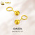 中国黄金（CHINA GOLD）黄金泡泡耳钉女款简约气质优雅耳饰送女友送老婆母亲节礼物 约1.3g