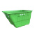 400L保洁车手推塑料环卫垃圾车大号户外垃圾桶市政物业垃圾清运车 绿色桶体 配件颜色备注