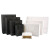 稳斯坦（Winstable）WST3008 包装袋 （5个）牛皮纸手提袋 白卡纸袋 商务礼品袋 黑卡横排15*12+6 