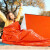 竹特  应急救援睡袋 保温毯保温防风单人PE铝膜急救睡袋 橙色2件 企业定制