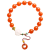 木觉（MUJUE）南红玛瑙圆珠手串搭配雕刻白玉花朵平安扣时尚手链女士 保价618 「溪花」8mm