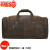 MOSPOKE高定复古疯马皮旅行包大容量男士旅行袋牛皮行李包 3842-棕色 22英寸