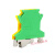 黄绿接地端子USLKG2.5-5-6-10-16PE卡导轨地线端子UK2.5JD5N6N10N USLKG10(50个)