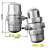 ILEN/PA-68防堵塞气动排水阀自动排水器空压机储气罐PB-68/AD-5 可视款套餐（带储气罐连接配件）
