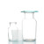 毛玻片 单双面毛玻片集气瓶用玻片实验器材磨砂 6cm单面磨砂毛玻璃10片