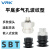 威尔克VRK 锂电行业专用多孔吸盘双层平底多气多孔吸盘吸嘴 SBT10N 黑色橡胶 