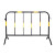 铁马护栏道路施工临时围栏塑料移动水马围挡市政隔离栏防撞栏 黄黑铁马1*1.5米不带板