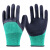 从豫 乳胶耐磨防滑涂胶手套 透气挂胶手套 橡胶发泡手套 FJ309绿黑 