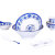 玖月美 a5白青花仿瓷塑料餐具耐高温中式 5英寸圆形碗 (10个装)
