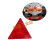 小型反光三角警示牌三角警示标志板三角架三角牌车厢货车年审专用 小三角反光板4片
