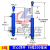 50缸径液压油缸双向液压缸升降式油顶3吨小型液压缸液压顶千斤顶 50*200(实心电镀)