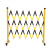 伏兴 玻璃钢伸缩围栏 移动安全护栏电力检修绝缘隔离围栏 黄黑管式 国标反光1.2*2.5
