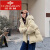 俞兆林女式羽绒服品牌羽绒服冬季短款女2023年新款小个子韩版宽松连帽白 粉红色 S  适合120斤以下