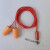 台达（DELTA）工厂上班偷懒耳机耳塞式防噪音劳保蓝牙耳机有线隔音好降噪伪装 橘红色130cm型-P54 套餐一