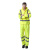 博迪嘉 CN032新款雨衣套装 反光透气雨衣防寒服工作服 荧光黄色 M码1套