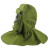 礼丝汀切割面罩石材防尘面罩作业粉尘披肩工厂装修作业喷漆面罩切割头罩 绿色喷砂帽(帆布玻璃屏)