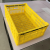 加厚塑料折叠筐货架 水果筐陈列筐 周转框超市水果店摆果框展示筐 黄色 60*40*22厘米