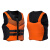 南鑫 大浮力救生衣 橙色 XXL码成人标准款 防汛水上救援便携式免充气大浮力救生衣 单件装