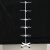 OIMG旋转袜子展示架落地围巾货架首饰饰品立式挂架子手套铁艺滑轮支架 加粗五层(白色)高1.6米
