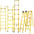 电工凳玻璃钢电工梯单梯升降梯绝缘梯关节登高平台高低凳子人字梯 伸缩人字梯6米