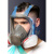 麦可辰防尘面罩全脸防毒面具全面罩喷漆化工专用全脸防尘护目防护面罩放 防雾防尘毒全面具-仅主体