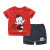 易卡通 儿童短袖套装纯棉男女宝宝婴儿衣服韩版卡通印花两用裆童装 K059-短套长嘴龙 120cm.