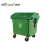 威佳1100L型户外垃圾桶大号商用保洁清运垃圾车手推大容量环卫垃圾箱绿色