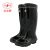 双安 工矿靴 BX002 长筒36cm 45码 带反光条 橡胶材质 矿用雨靴 防滑耐磨舒适
