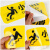 小心台阶地滑标示牌当心玻璃碰头顾客止步消防标识定制防水包邮 H841小心地滑（4张价） 30x10cm