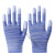手套劳保耐磨工作尼龙工业薄款带胶干活女男防滑胶皮涂指薄 36双条纹涂指（蓝色） S（小号）