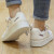 阿迪达斯（adidas）休闲鞋女鞋2023秋季新款三叶草运动鞋魔术贴低帮板鞋 GX2174/米白多色格子 36