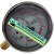 三叶罗茨鼓风机配件不锈钢气压表YN60真空负压表耐震径向压力表 压力表(0-0.1Mpa)_加开关一套