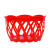 海斯迪克 鸡蛋框塑料篮子土鸡蛋网兜袋 小号篮子+网+扣 红色 100套 H-112