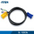 ATEN 宏正 2L-5203A 工业用3米线缆 提供HDB及音频接口(电脑端) 三合一(鼠标/键盘/显示)SPHD接口(CS1742/1744 KVM切換器端)