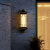 仁彩新中式户外壁灯防水庭院灯LED太阳能室外家用别墅大门两侧外墙灯 黑擦金 80cm 太阳能款 三色变光