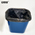 安赛瑞 垃圾分类垃圾袋 （100只装）彩色加厚手提背心垃圾袋55×32cm商用办公垃圾袋 黑色（干垃圾）27020